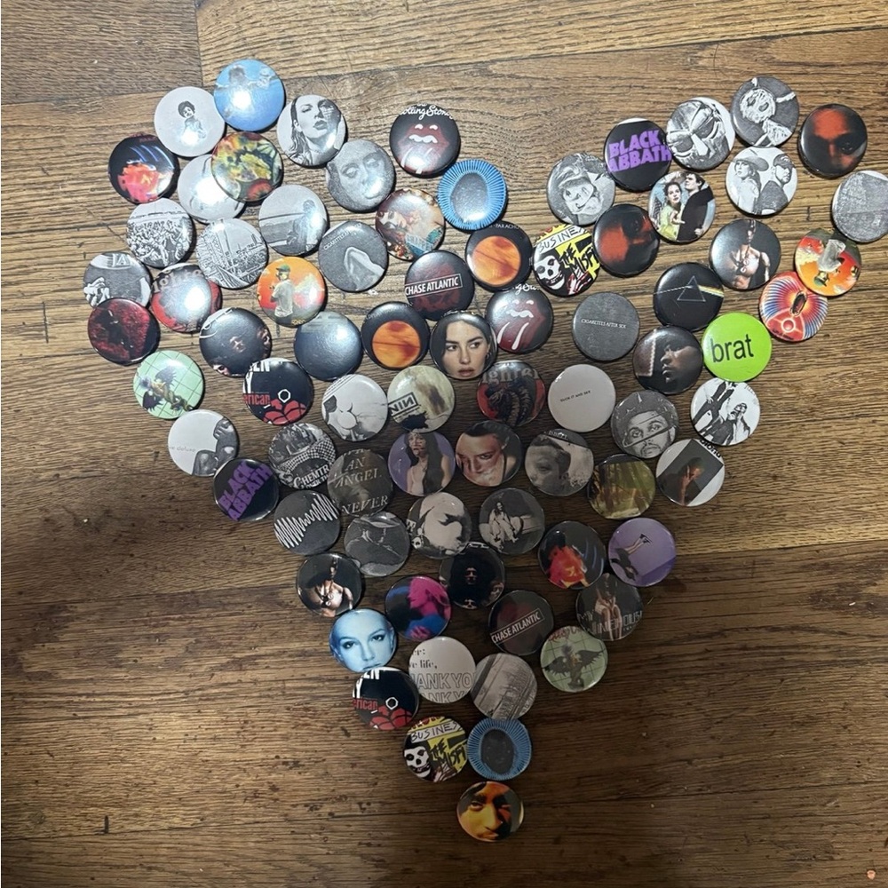 Assorted Button Pin Set